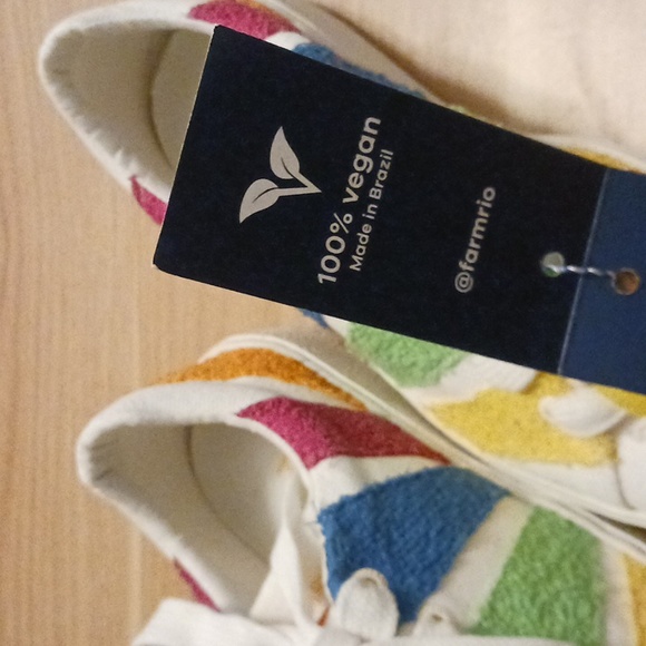 FARM Rio "Rainbow Platform" Sneakers in Size 6.5 Includes Storage Bag (NWB) - Picture 9 of 14